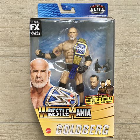 Wwe Goldberg With Blue Universal Championship Belt Wrestlemania 37
