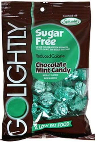 Golightly Chocolate Mint Sugar Free Hard Candy 4 Oz Nutrition