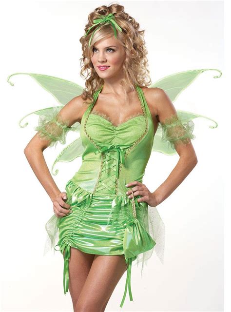 Sexy Green Disney Fairy Costume For Women Womens Tinkerbell Costume