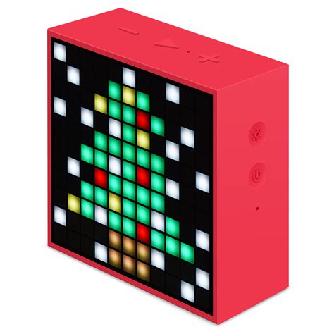Divoom Timebox Mini Pixel Art Smart Kırmızı Bluetooth Hoparlör