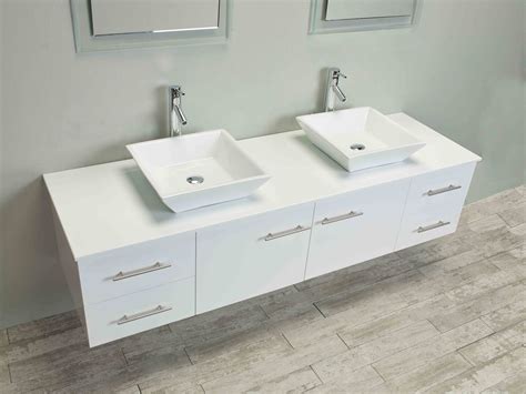 Classico 72 double bathroom vanity set are you a big fan of retro style? Totti Wave 72 inch White Modern Double Sink Bathroom ...