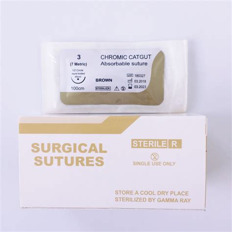 Medical Disposable Absorbable Surgical Suture Chromic Catgut With