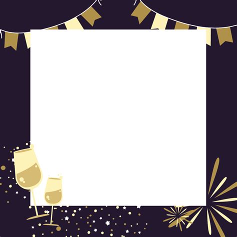 New Years Eve Border Vector In Psd Illustrator Jpeg Png Svg Eps