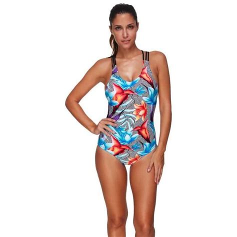 Maillot de Bain Femme 1 Pièce Amincissant Bikini Monokini Push Up