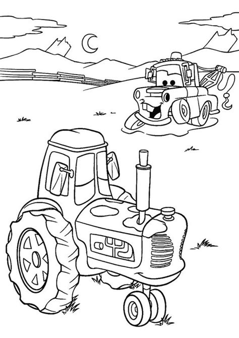 Top 25 Colorful Cars Coloring Pages For Your Little One Tractor