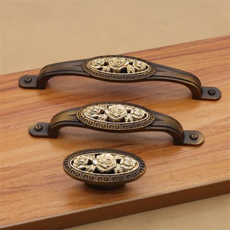 Antique Brass Cabinet Pulls Scapemain