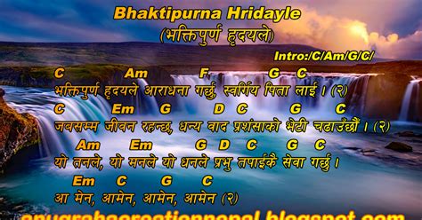 Nepali Christian Song With Lyrics And Chords Bhaktipurna Hridayle Nepali Christian Worship