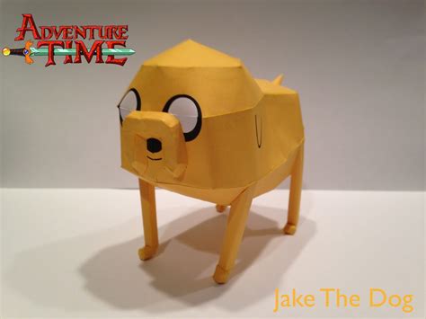 Jake The Dog Paper Model Free Papercraft Paper