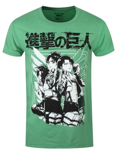 Maybe you would like to learn more about one of these? Attack On Titan Scout Group Men's Green Heather T-Shirt ...