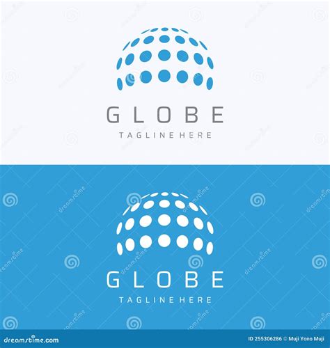 Modern Globe Or Globe Or Global Logo Template Vector Designworld Logo