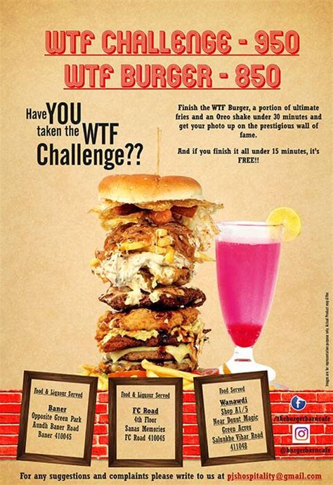 Menu At The Burger Barn Cafe Pune Fwj C V