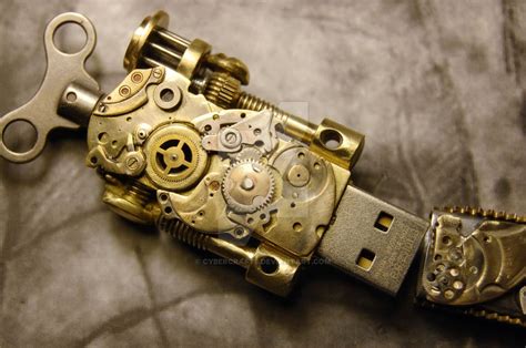 Steampunk Usb Flash Drive By Cybercrafts On Deviantart Steampunk