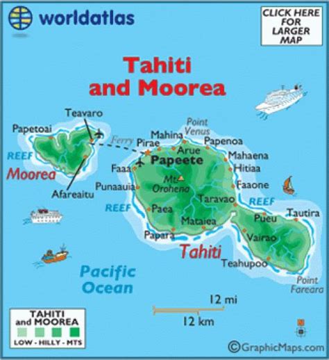 Tahiti Map Geography Of Tahiti Map Of Tahiti