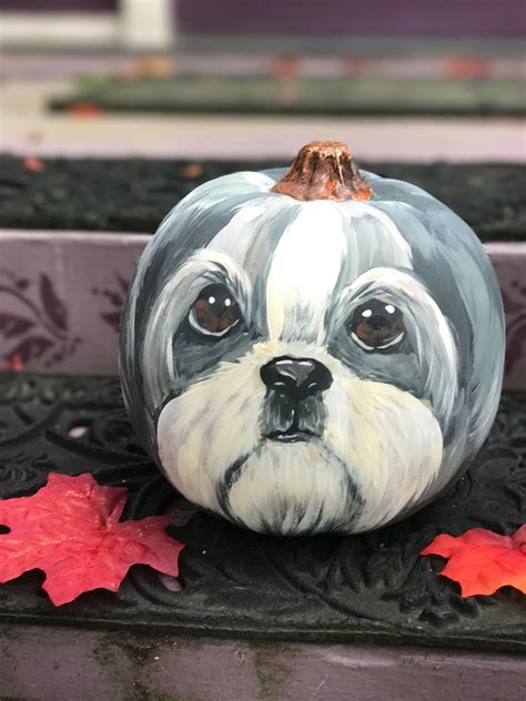 Your Dog Or Cat Custom Painted Pumpkin By Queenbeebythesea On Etsy