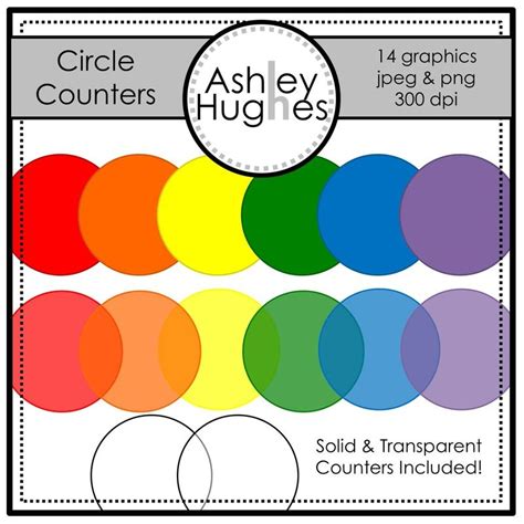 Circle Counters Graphics For Commercial Use Clip Art Freebies Clip