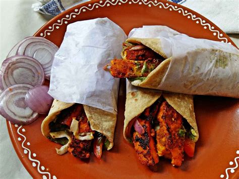 Paneer Tikka Kathi Roll Recipe Recipe Paneer Tikka Paneer Recipes