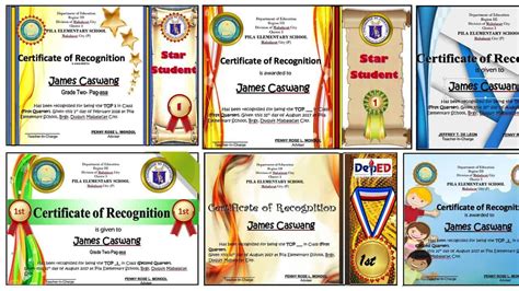 Deped Cert Of Recognition Template Download Certificate Of Images