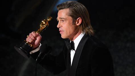 Oscars 2020 Brad Pitt Wins First Academy Award For Acting