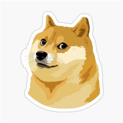 Doge Shiba Meme Sticker By Tyax Redbubble