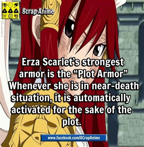 Plot Armor It Works Because We All Love Erza Fairy Tale Anime Fairy