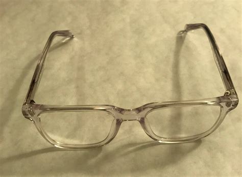 warby parker brand new chamberlain eyeglasses crystal clear with understand silver accents on