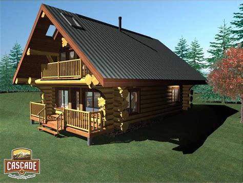 Log Home Floor Plans 500 1500 Sq Ft Cascade Handcrafted Log Homes