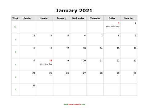 January 2021 Calendar Word Download Editable Calendar 2021 In