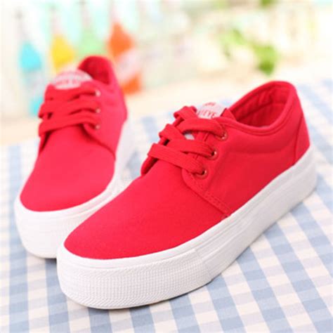 Grzxy61900405 Lace Up Casual Canvas Shoes Low Top Flat Sneaker On Luulla