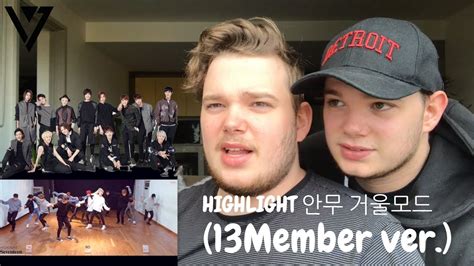 세븐틴 Seventeen Highlight 안무 거울모드 13member Ver Twins React Youtube