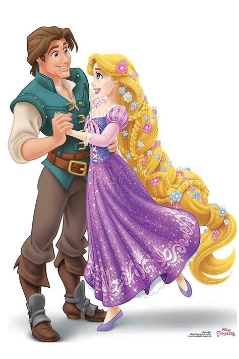 Princess Rapunzel And Prince Flynn Rider Official Disney Cardboard