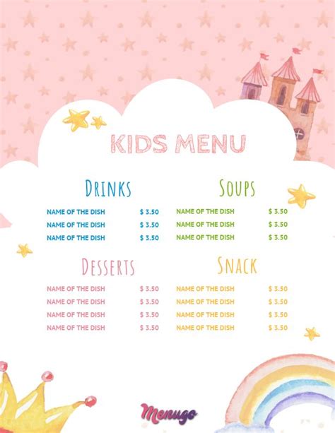 Roblox toys loleris roblox bloxburg new updated menu decal old town road roblox piano id s doovi. Menugo - Kids Menu Template