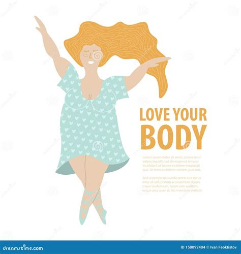 Positiva kvinnor för kropp vektor illustrationer Illustration av