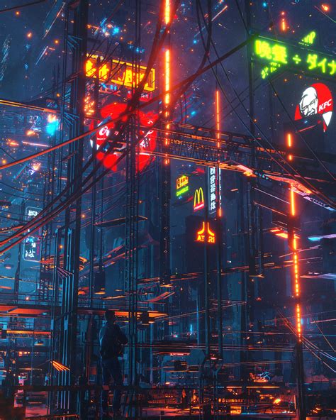 Behance 为您呈现 In 2020 Dystopian Art Cyberpunk Living Legends