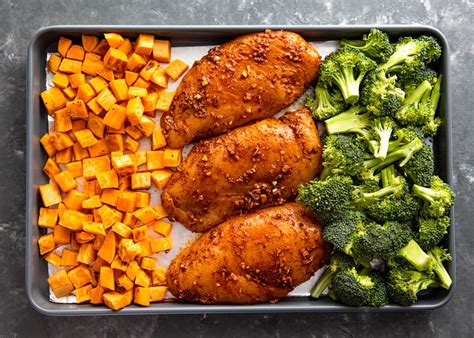 I like vegetables but i wouldn't say that i love them…well…. Sheet Pan Roasted Chicken, Sweet Potatoes, & Broccoli ...