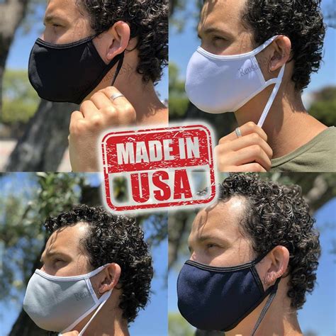 3x Adjustable Face Masks Made In Usa Washable Reusable Soft Double