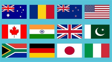 All Country Flags With Names In The World 2019 Youtube