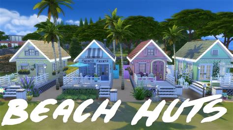 The Sims 4 Beach Huts Speed Build Youtube