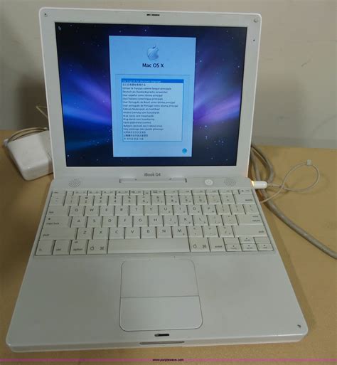 Mac Ibook G4 Laptop In Manhattan Ks Item Am9749 Sold Purple Wave