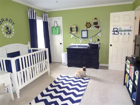 Green And Navy Nautical Nursery Project Nursery