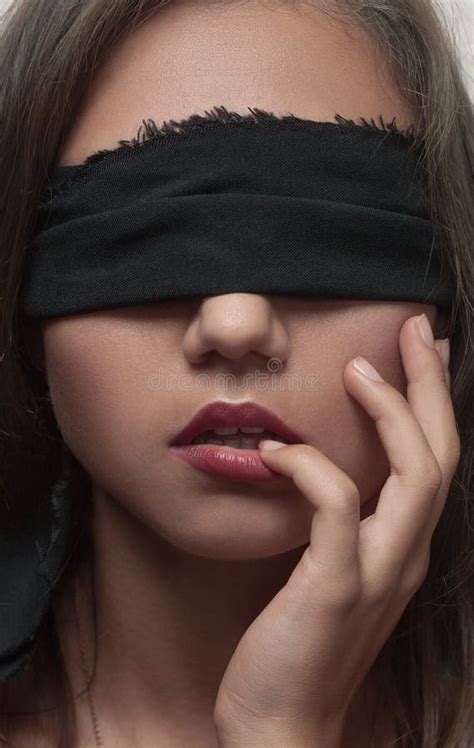 Girl Blindfolded Stock Image Image Of Pretty Lovely 38828191