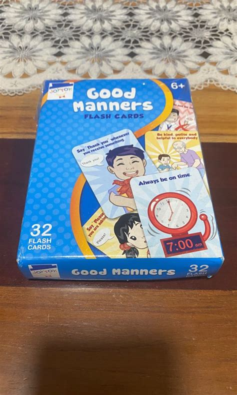 Good Manners Flash Cards Hobbies And Toys Toys And Games On Carousell