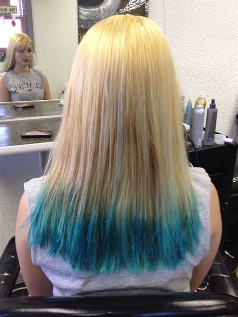 Why You Must Experience Blonde Hair With Blue Tips At Least Once Blue