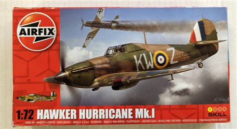 Airfix Models Airfix Hawker Hurricane Mk I No Paints Accessories