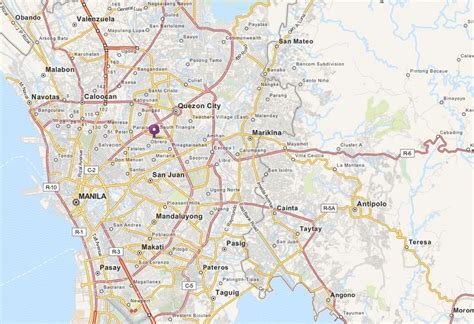 Quezon City Map And Quezon City Satellite Image