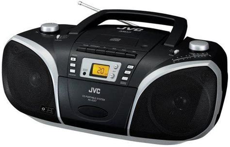 Jvc Rcez57 Portable Radio Cd Speler Zwart