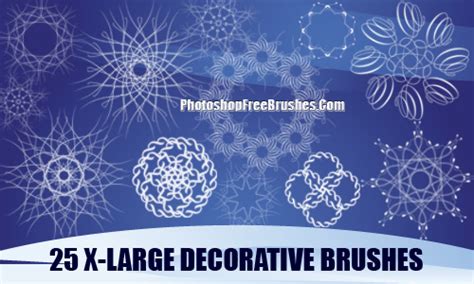15 Decorative Patterns Photoshop Brushes Photoshop Free Brushes