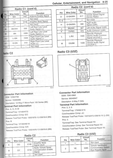 C6 Corvette Radio Wiring Diagram