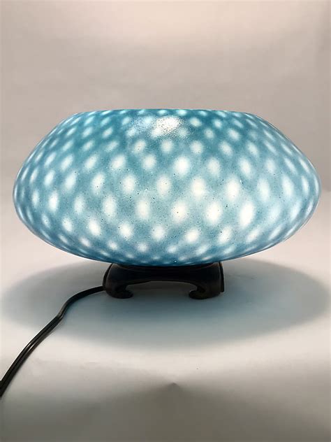 Blue Optic Lamp By Dierk Van Keppel Art Glass Table Lamp Artful Home