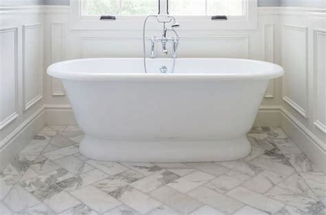 Basically you need to layout your bathroom floor for the tile that you've picked out and begin installing. Tile Patterns & Layout Designs - The Tile Shop