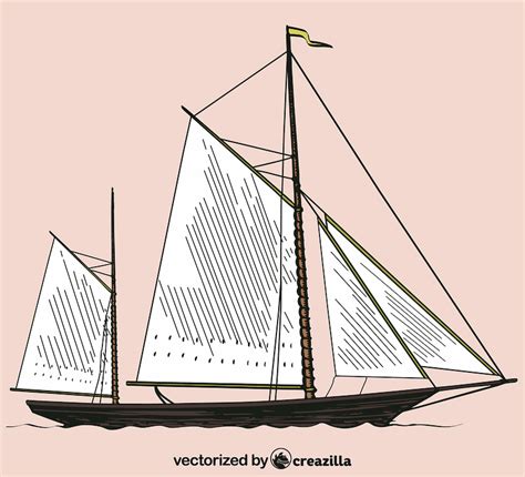 Sailing Ship Vector Free Download Creazilla